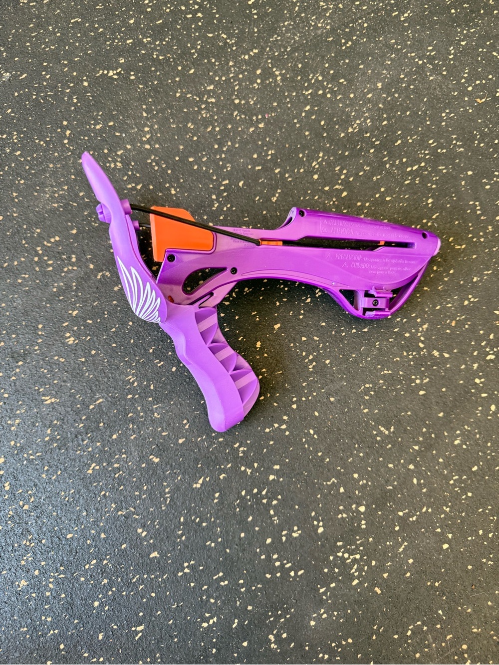 Nerf Purple and Orange Crossbow-Style Launcher Toy
